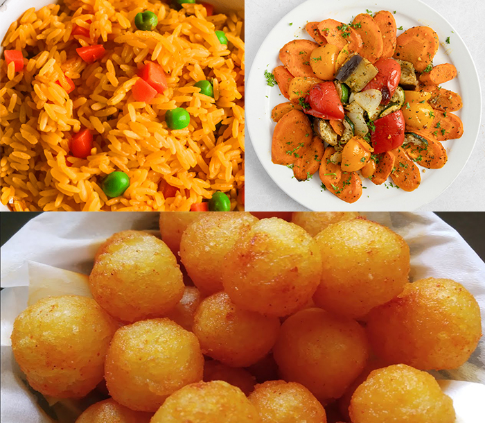 Rice, Veggies, and Potatoes Dish